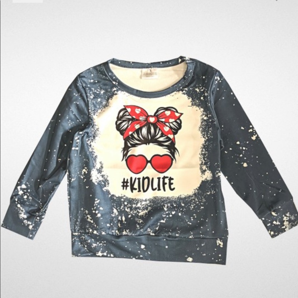Lightweight retro long sleeve top